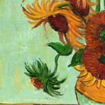 Sunflowers in a vase - Vincent van Gogh - part 3